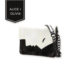 Alice + Olivia Leather Eye Crossbody Bag